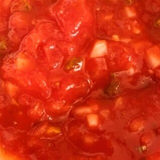 トマト缶 で作る　手作り サルサ